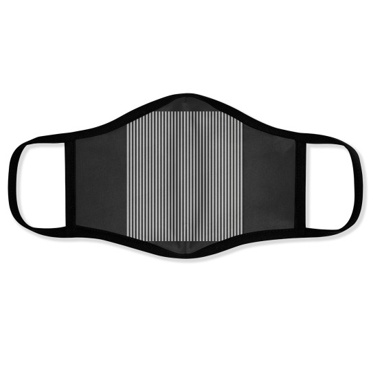 Discover Thin Black and White Vertical Stripes Sleeveless Face Masks