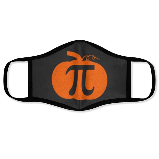 Discover Pi Day Pumpkin Pie Math Shirt Funny Halloween Thanksgiving 23 Face Masks