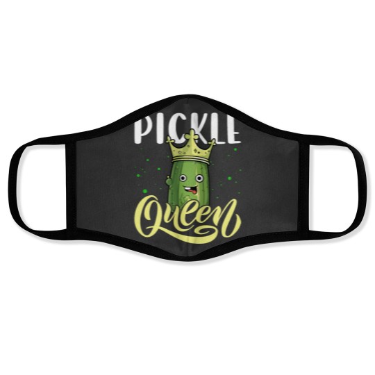 Discover Pickle Queen Shirt Cucumber Pickle Jar Funny Face Masks