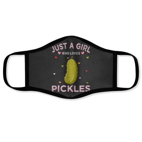 Discover Pickle Lover Women Tee Just A Girl Who Loves Face Masks