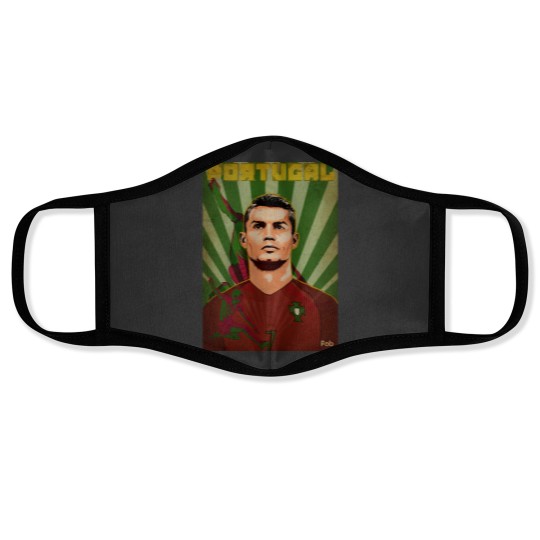 Discover Cristiano como Eusebio. A luz das pessoas. Face Masks