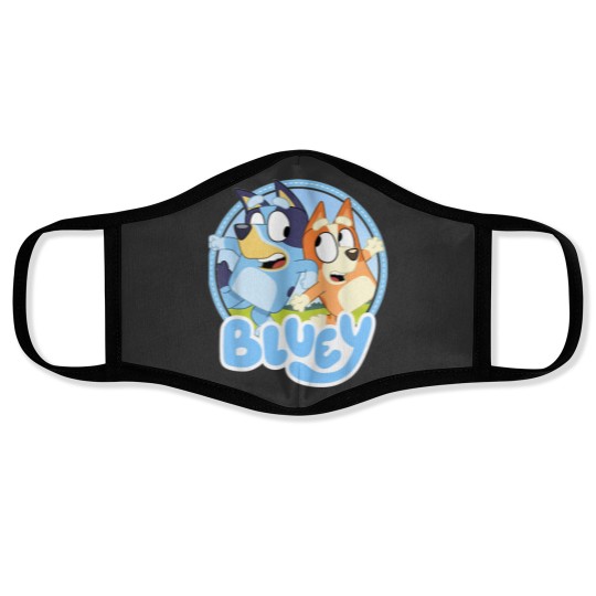 Discover Blueys, Blueys Dad, Mom(2) Face Masks