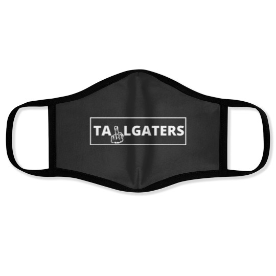 Discover Tailgaters (transparent ) Face Masks
