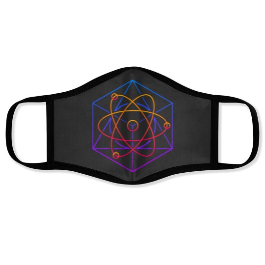Discover Atom 2DJ Music Rave 2Music Festival Electronic Music Face Masks