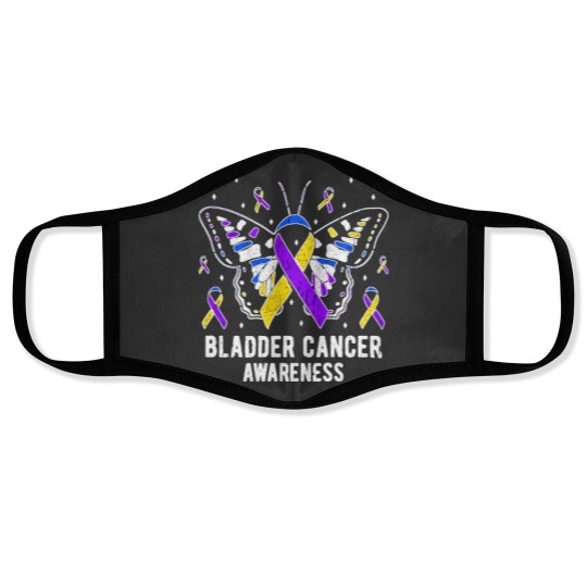 Discover Bladder Cancer Awareness Shirt Face Masks
