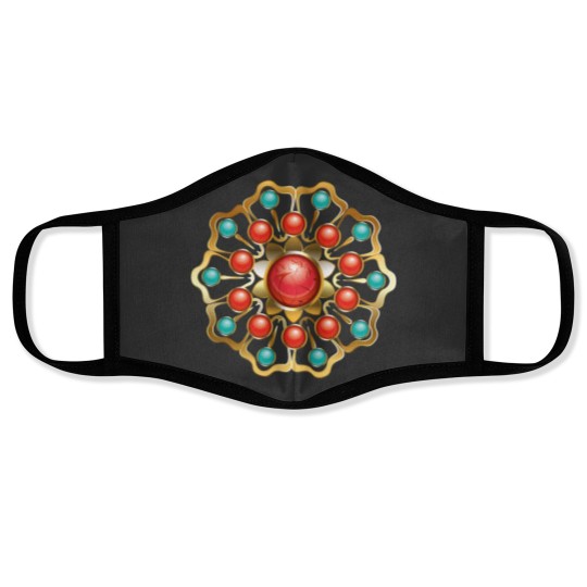 Discover Flower Mandala Jewelry Face Masks