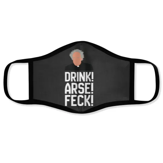 Discover Father Jack Drink!-Arse-! Feck! 2 Face Masks