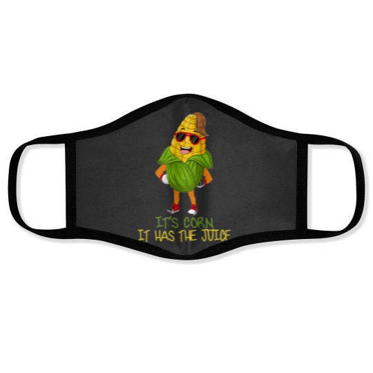 Discover I Love Corn Tiktok Corn on the Cob, Its Got the Juice (2) Face Masks