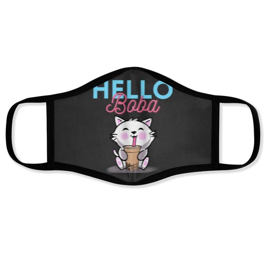 Discover Hello Boba Kitty Face Masks