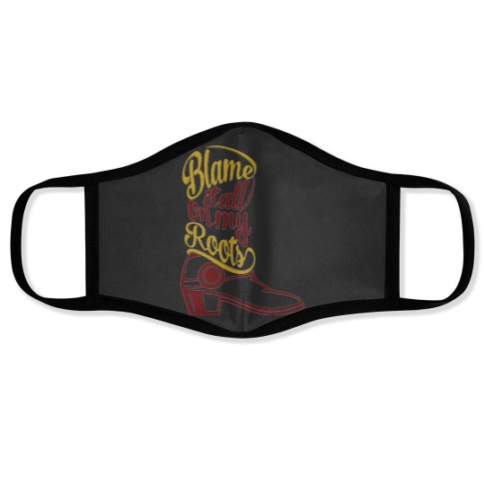Discover Blame it all my Roots classic Face Masks