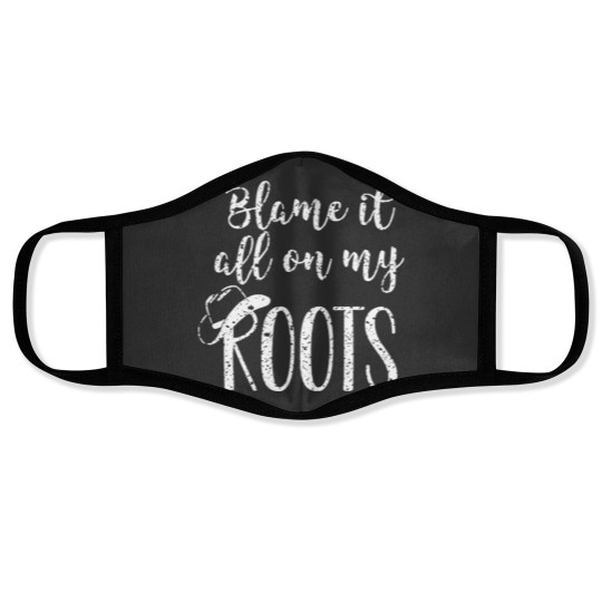 Discover Vintage Garth Brooks-Blame It All On My Roots Face Masks