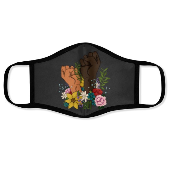 Discover Black Lives Matter Fist Face Masks