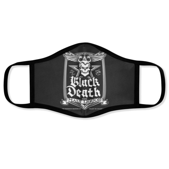 Discover Black Death Malt Liquor Face Masks