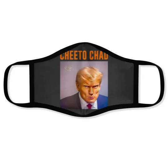 Discover Cheeto Chad Hot Guy Mugshot Trump Meme Face Masks