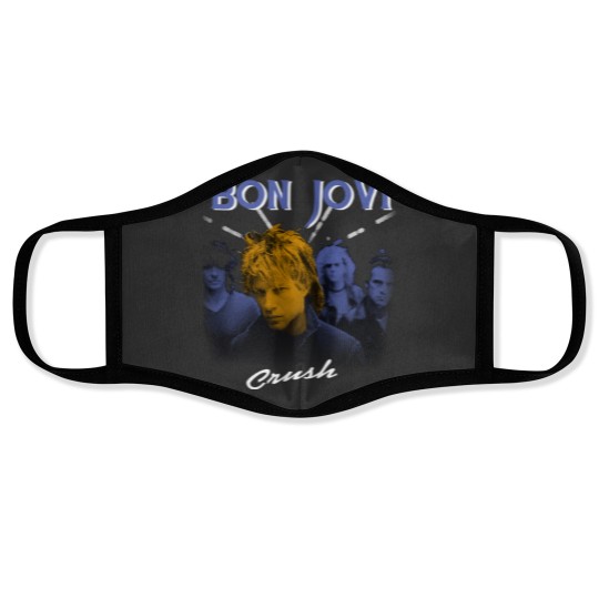 Discover Crush wanted dead or alive bon  jovi gift for fans and lovers Face Masks