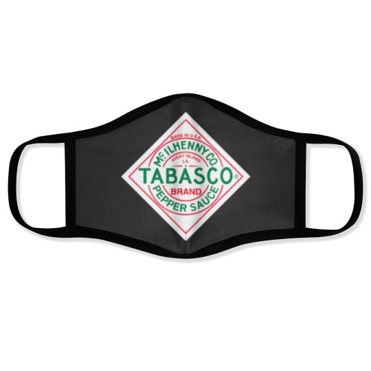 Discover Tabascoo sauce Logo Face Masks