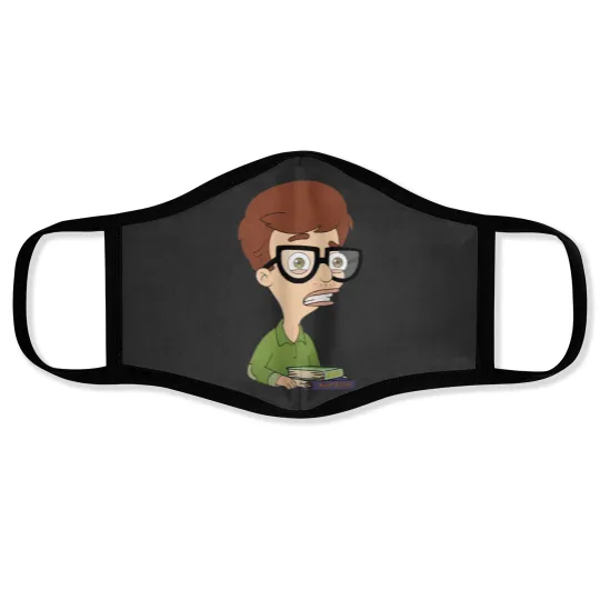 Discover 20203 Fan Art - Andrew Glouberman with books - Big Mouth Face Masks