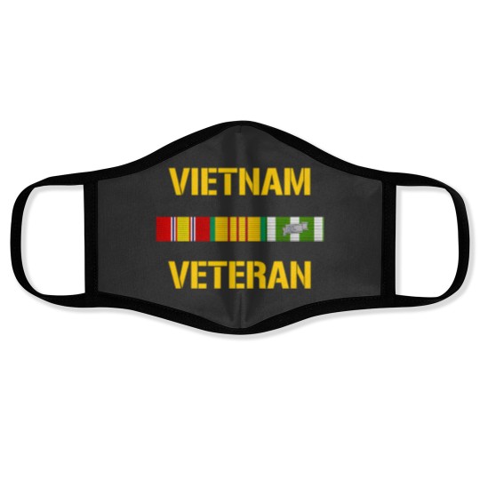Discover vietnam veteran ribbon bar Face Masks