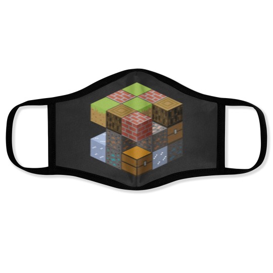 Discover Cube World Face Masks