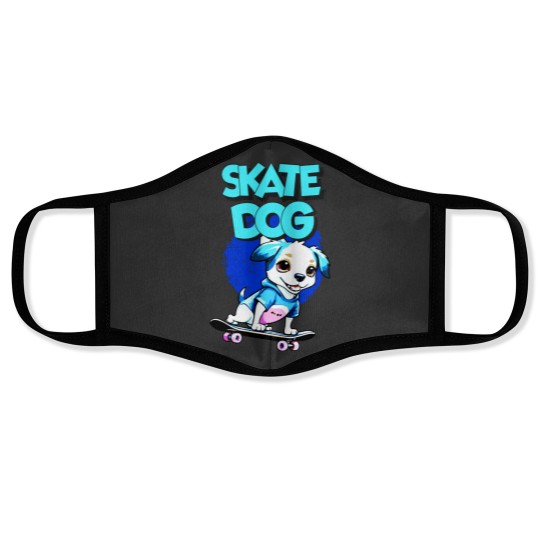 Discover Skate Dog Face Masks