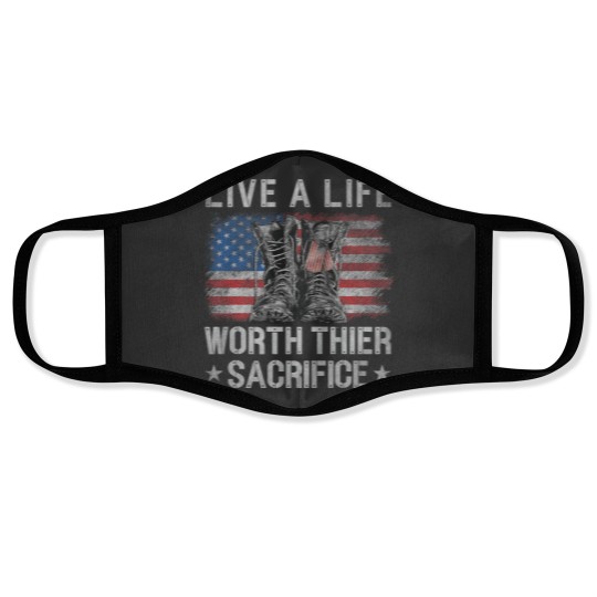 Discover Veteran Day Premium Face Masks