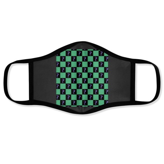 Discover The Riddler Inspired Pattern Sleeveless Top Graphic Face Masks