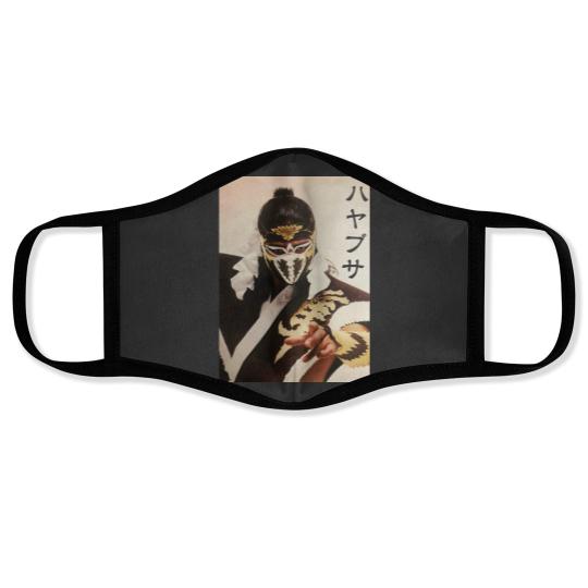 Discover Fmw Japan Japanese wrestling HAYABUSA art print design njpw Ec Face Masks