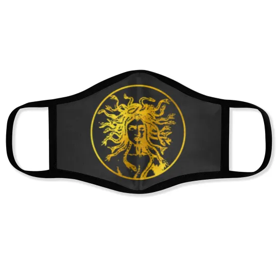 Discover Gold Medusa Face Masks