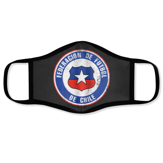 Discover Chile Soccer Flag Team Support Gift Face Masks