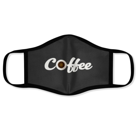 Discover Coffee Cup Shield design for Coffee Lovers Face Masks