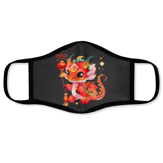 Discover chinese new year 2024 year of the dragon lunar celebrations t Face Masks