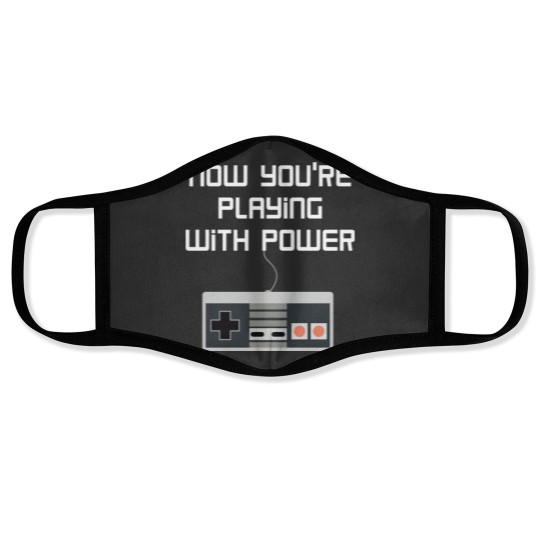 Discover Now you’re playing with POWER!! Face Masks