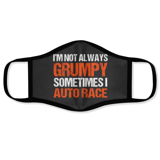 Discover Im Not Always Grumpy Sometimes I BMX Race BMX Racing Face Masks