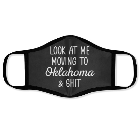 Discover Look At Me Moving To Oklahoma Mug Gift, Funny Moving Away Present, Oklahoma Coffee Gift Face Masks
