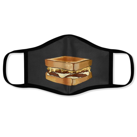Discover Whataburger Patty Melt Face Masks