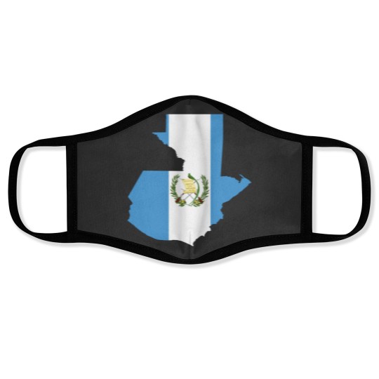 Discover Guatemala Flag Map Face Masks