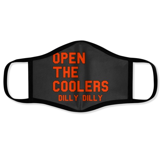 Discover Open The Coolers Dilly Dilly Face Masks