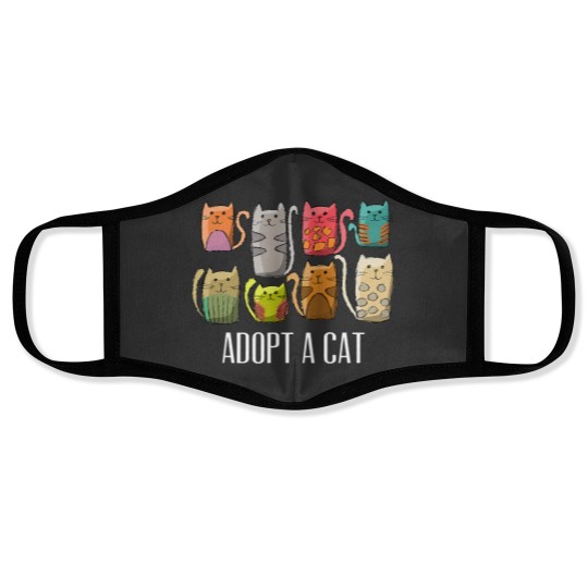 Discover Cat Rescue Adoption Face Mask
