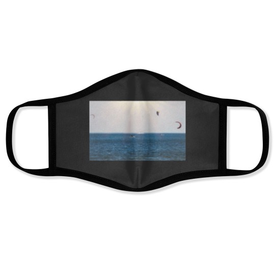 Discover Kite Surfing Fun in the Sun Face Masks