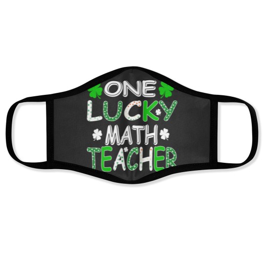 Discover One Lucky Math Teacher Patrick’s Day Premium Face Masks