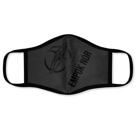 Discover You Might be on Empok Nor  DS9 Tee117png Face Masks