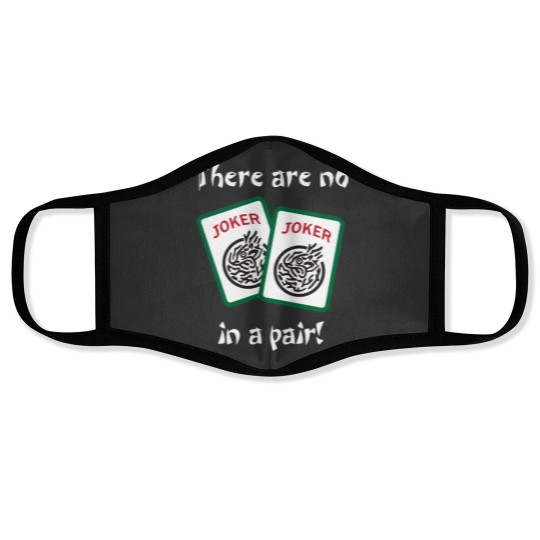 Discover Mahjongg - There are no Jokers in a pair! Face Masks
