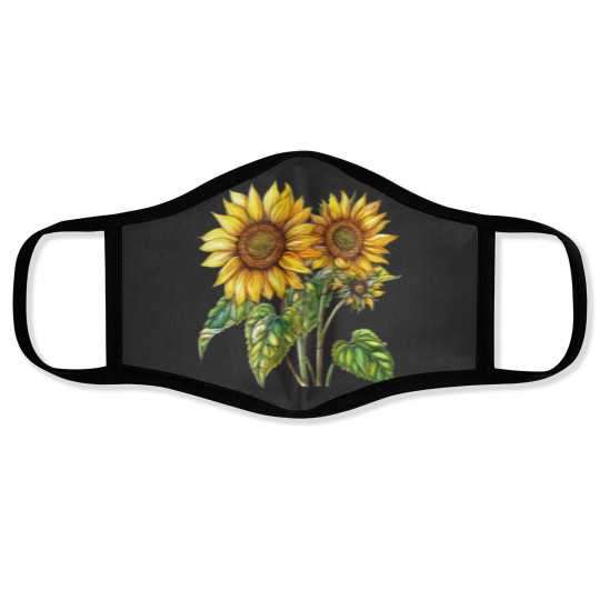 Discover sunflowers Face Masks