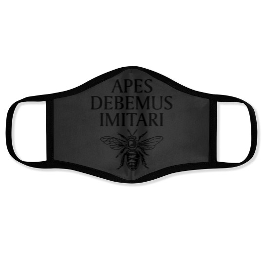 Discover .Apes Debemus Imitari Beekeeper Quote Face Masks