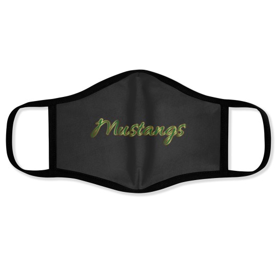 Discover You_re Golden Mustangs! Face Masks