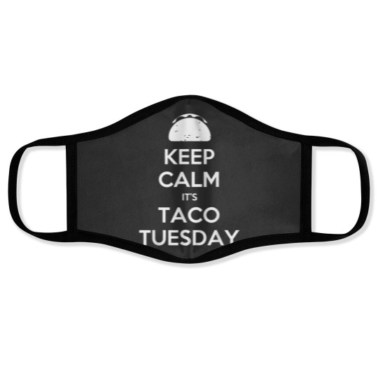 Discover Keep Calm It 39 S Taco Tuesday Christmas Face Masks