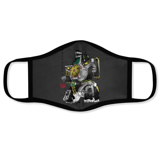 Discover Dragonzord watercolor Face Masks