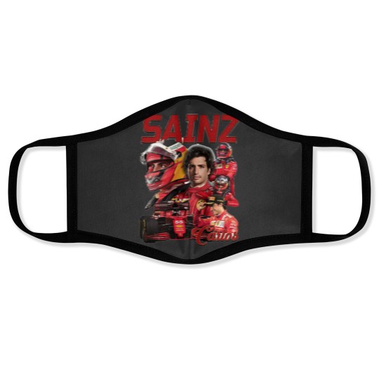 Discover carlos sainz flash55 Face Masks