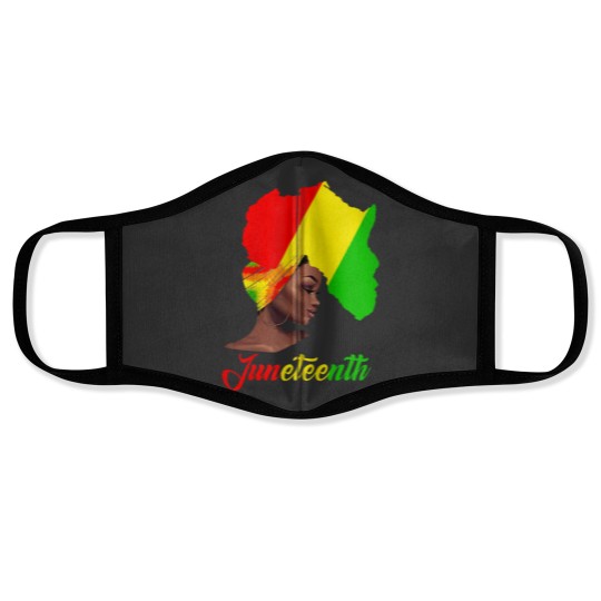 Discover Juneteenth Black Celebrating Black Freedom 1865 Zip Hoodie Face Masks