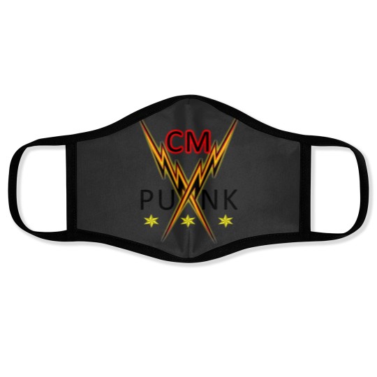 Discover Cm punk aewdesign Face Masks